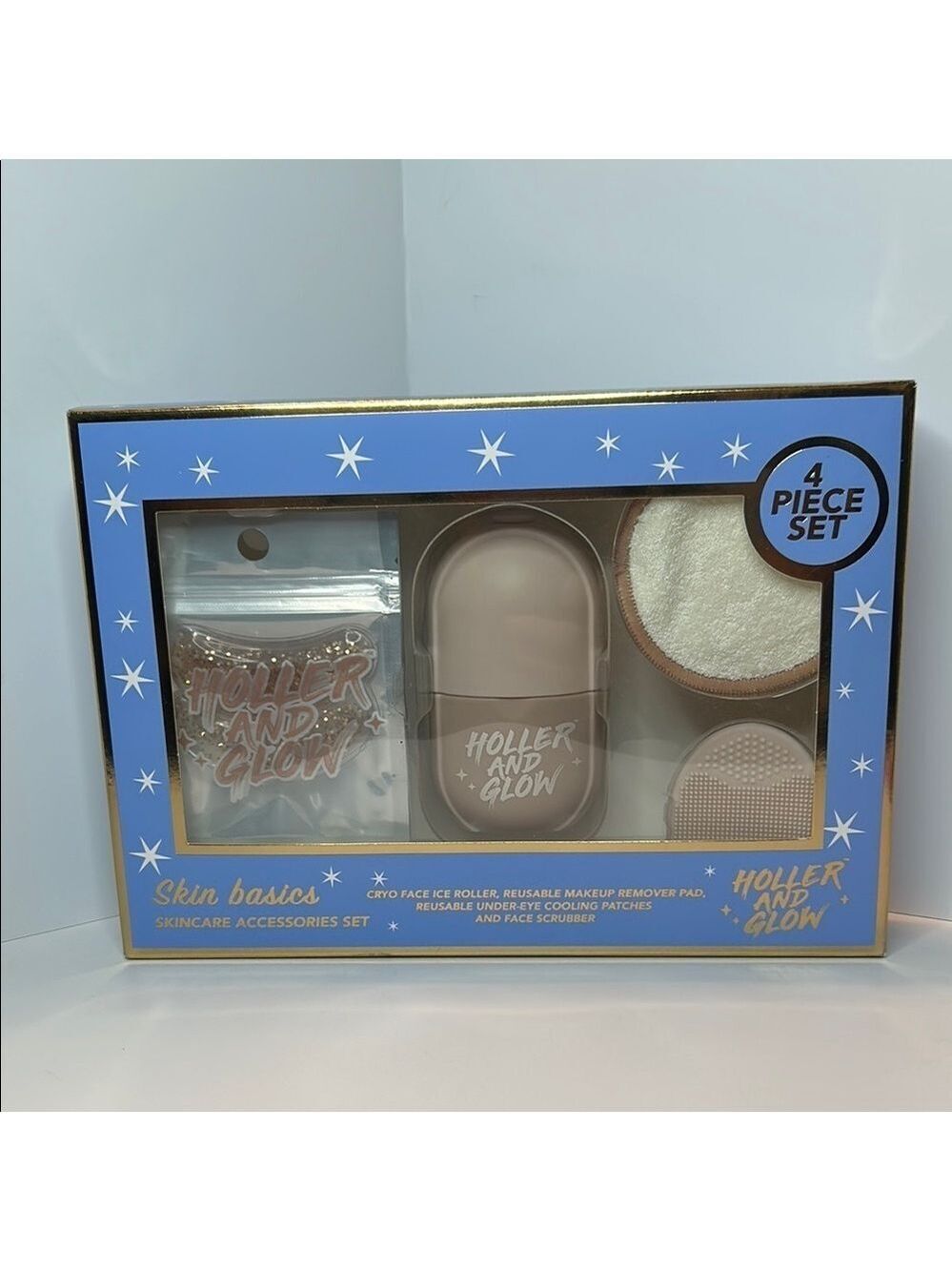 Holler and Glow Skincare Tool Set - 4 Piece Set NWT